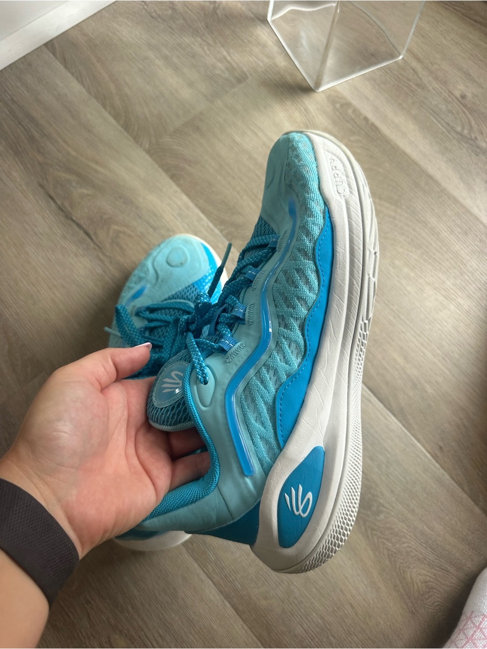 Under Armour Kids Turquoise Blue Sneakers
